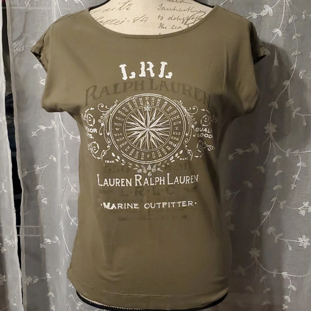 LAUREN Ralph Lauren womens size small cap sleeve shirt - Picture 1 of 5